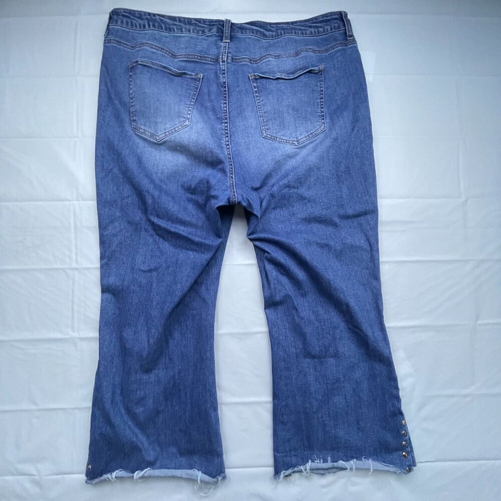 Ashley Stewart Baccini Capri Jeans Size 18 - Picture 5 of 7
